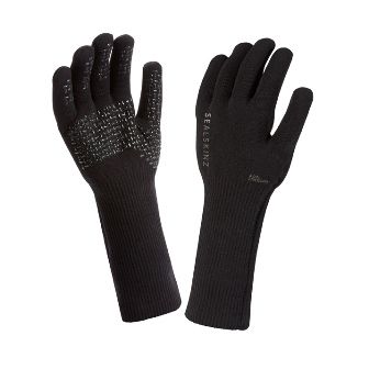 Sealskinz - Guanti 3/4 Ultra Grip 100% Impermeabile Thermal Rating 2
